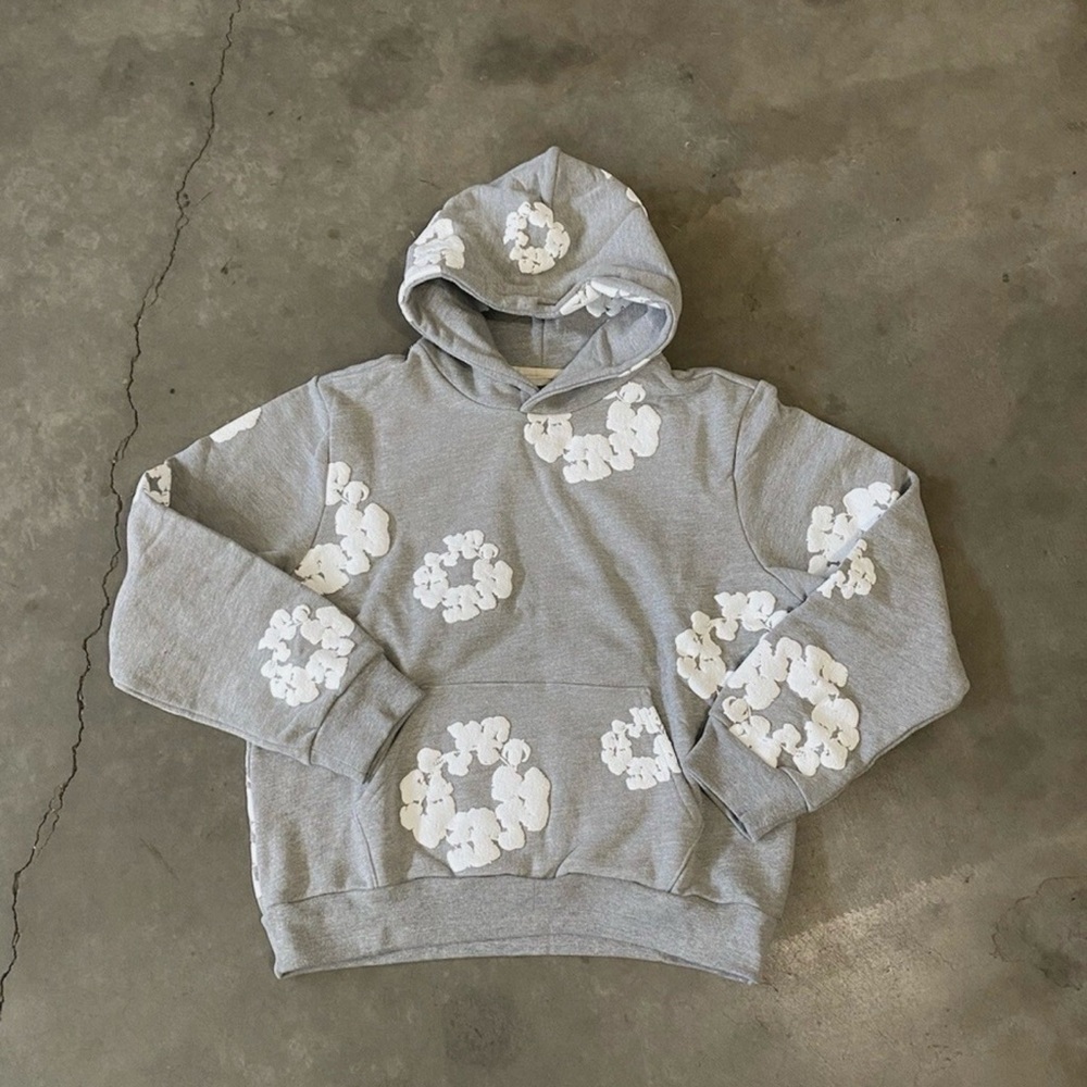 Gray And White Patterned Bomber Jacket - image 1